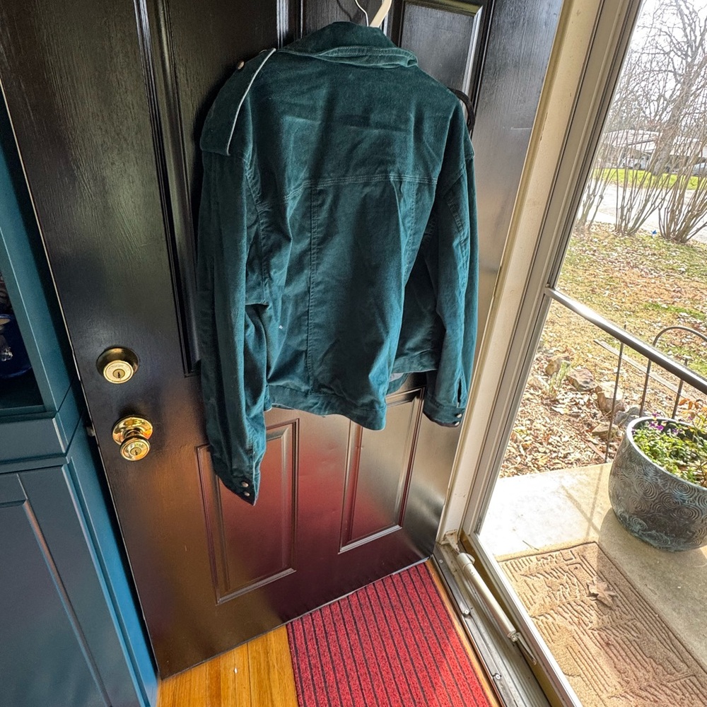 NWT Free People Teal Military Jacket - Picture 2 of 3